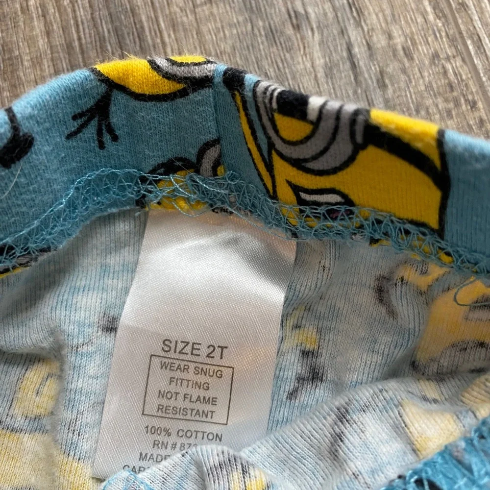 Carters Toddler Boys Pajama Bottoms Lot 4pc‎ Minions Star Wars Dragons 2T, Sleep